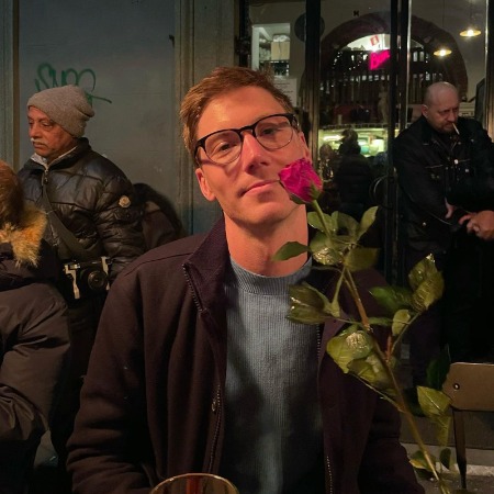 Fielder Jewett in glasses.